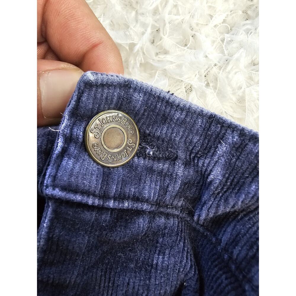 Corduroy Pants Womens 6P Blue Bootcut Flare Cords Mid Rise Distressed Grunge Fit - Picture 7 of 9